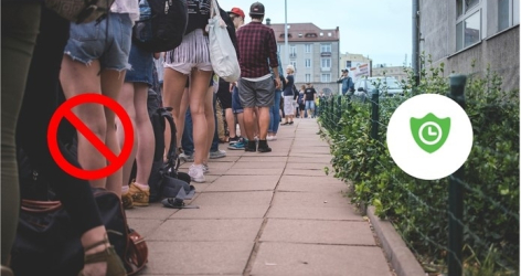 WaitSafe in the Pandemic: How to Fluently Reconcile Social Distancing with Personal Mobility